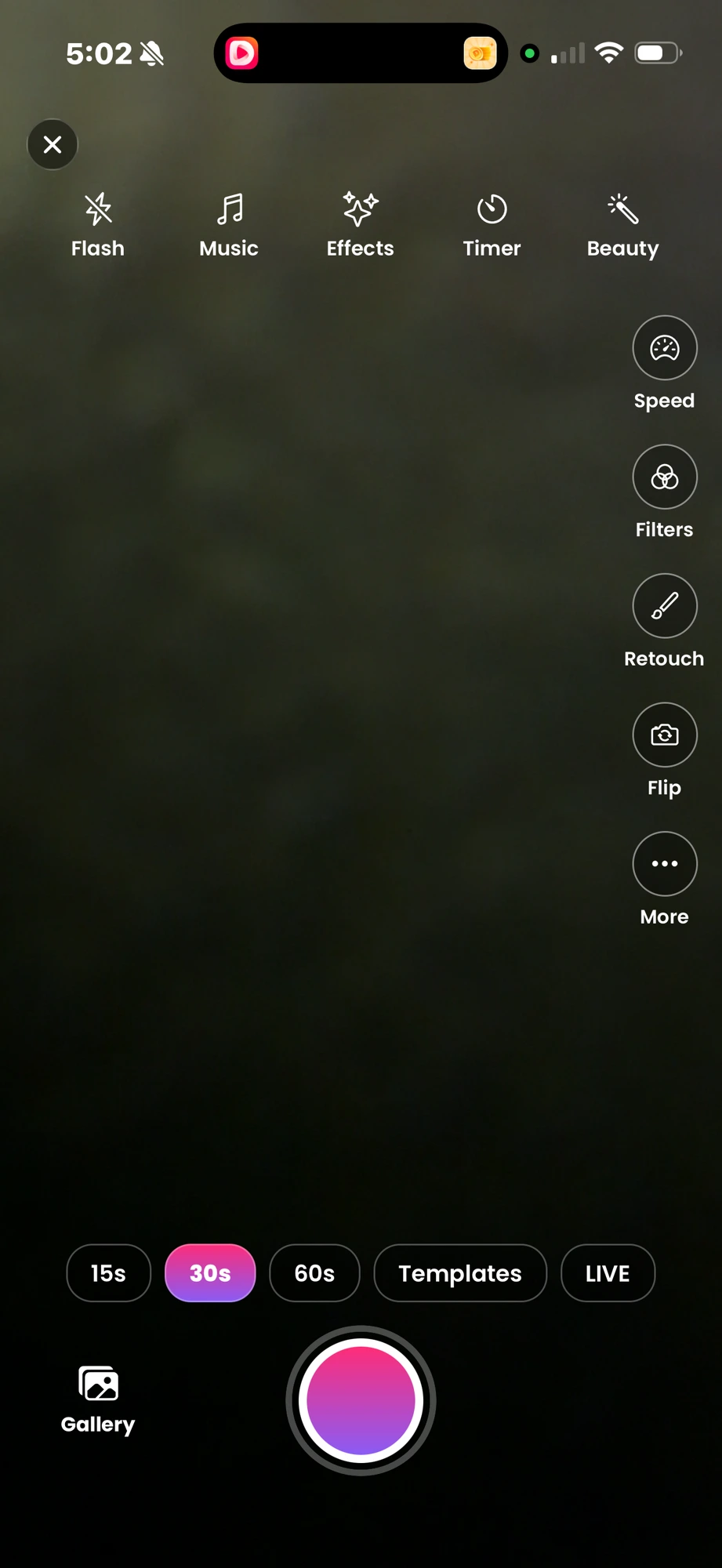 Creating a video in the SocialFlareXP app